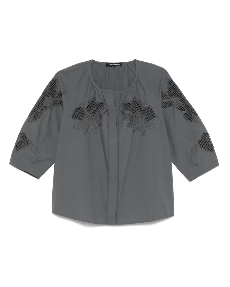 Luisa Cerano Bluse aus Baumwolle - Grau Grau