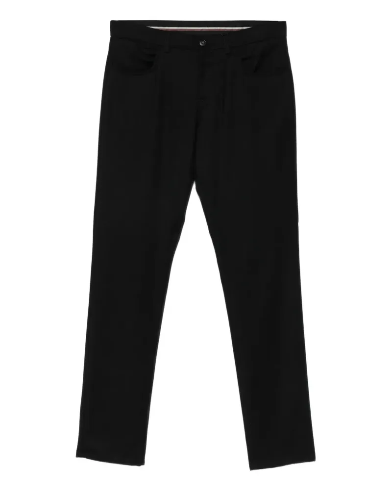 Canali Geknöpfte Hose - Schwarz Schwarz