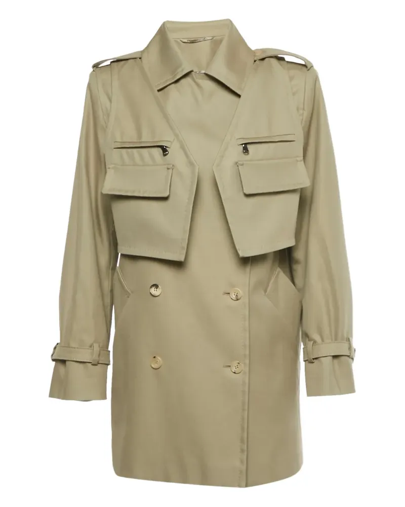 Max Mara Doppelreihiger Peonie Mantel - Nude Nude