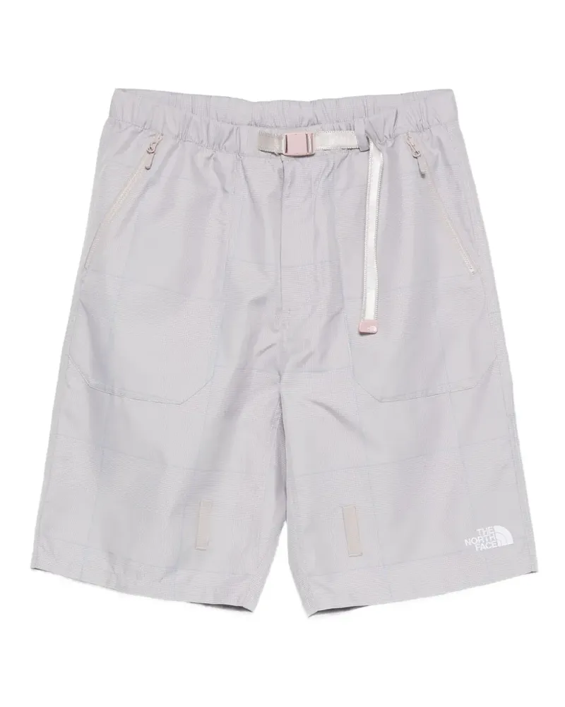 The North Face Karierte Shorts mit Reißverschluss - Grau Grau
