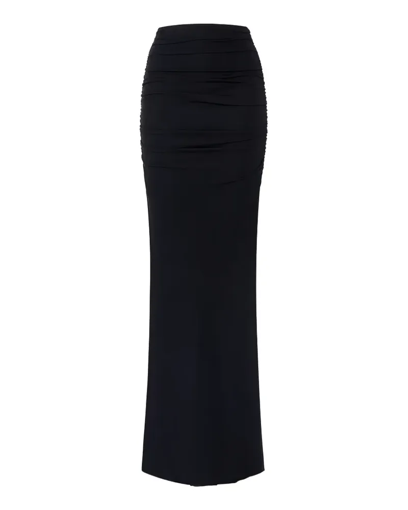 Elisabetta Franchi draping jersey long skirt - Schwarz Schwarz