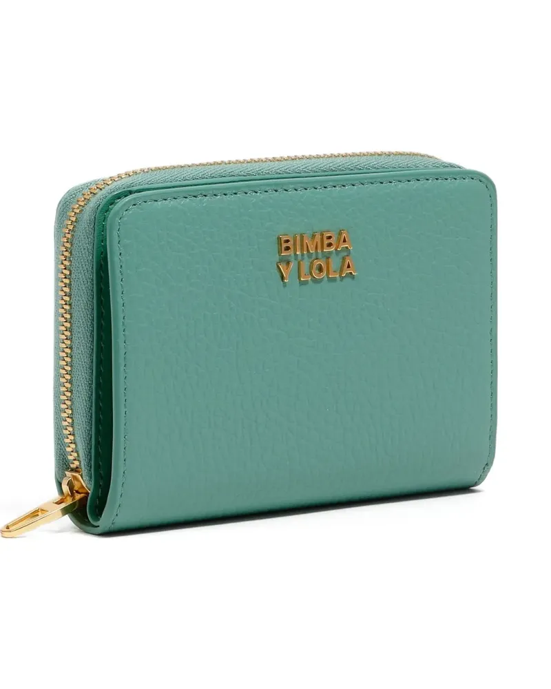 BIMBA Y LOLA zip-around leather wallet - Grün Grün