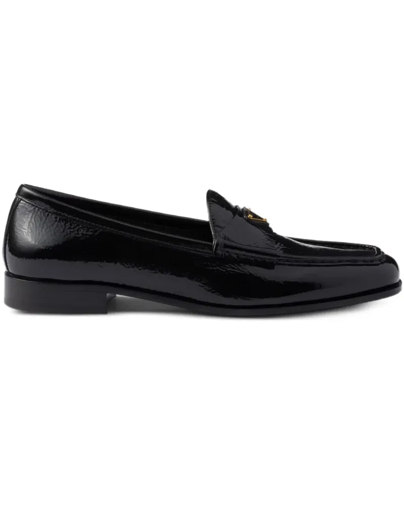 Prada Loafer aus Lackleder - Schwarz Schwarz