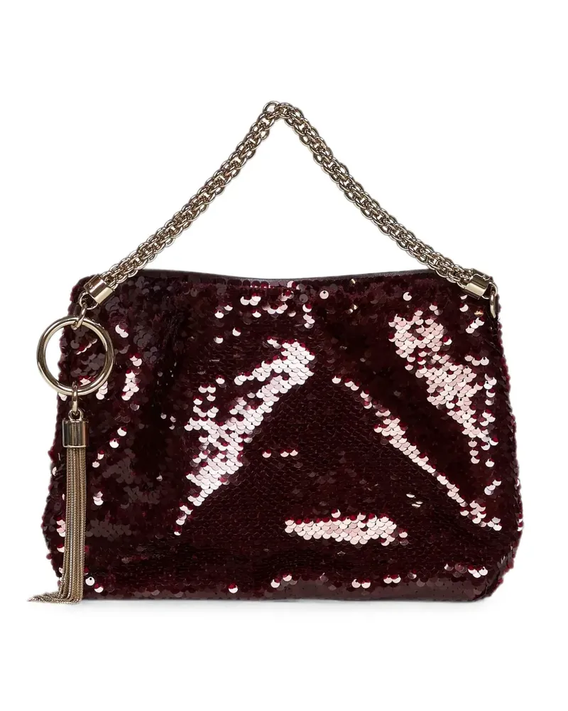 Jimmy Choo Callie sequin-embellished tote bag - Rot Rot