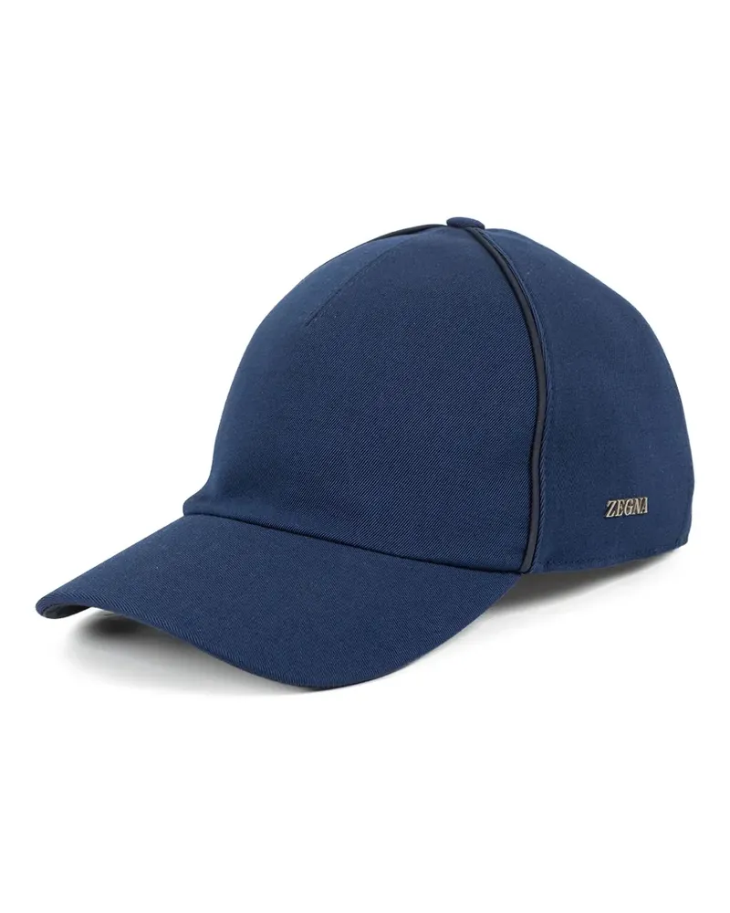 Ermenegildo Zegna logo baseball cap - Blau Blau