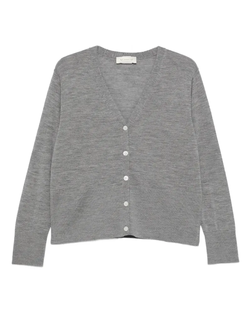 Max Mara Canditi V-neck button-up cardigan - Grau Grau