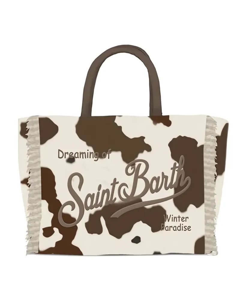 MC2 Saint Barth Colette Felt fringed bag - Nude Nude