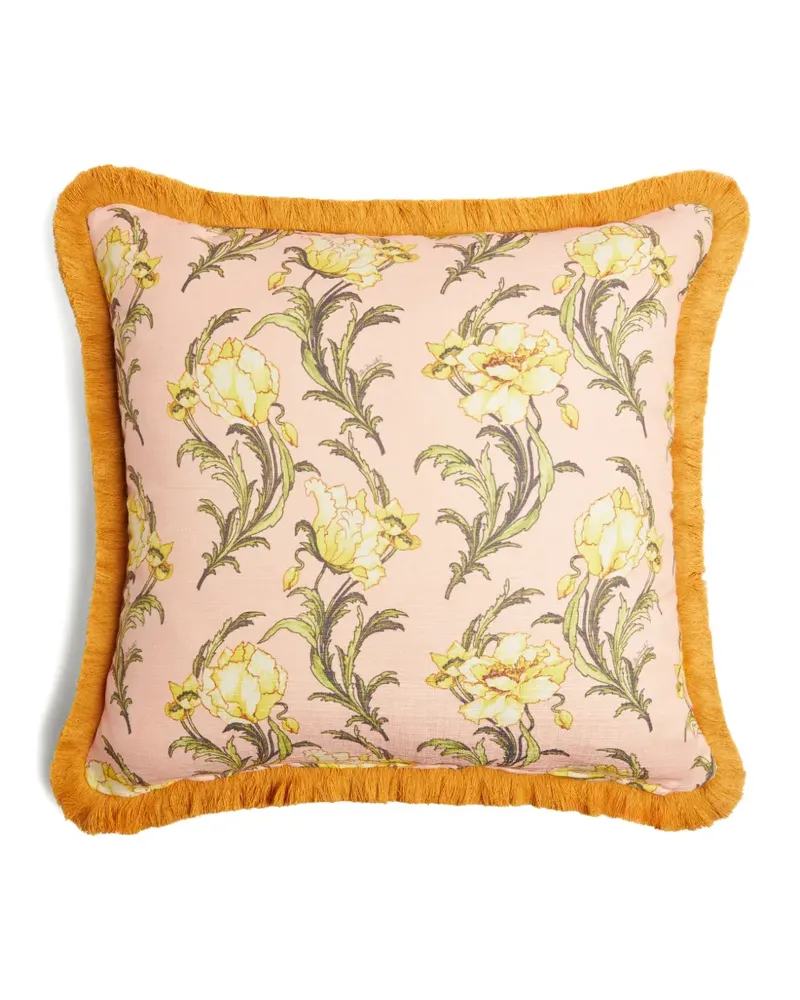 La DoubleJ outdoor cushion (60x60) with fringes - Grün Grün