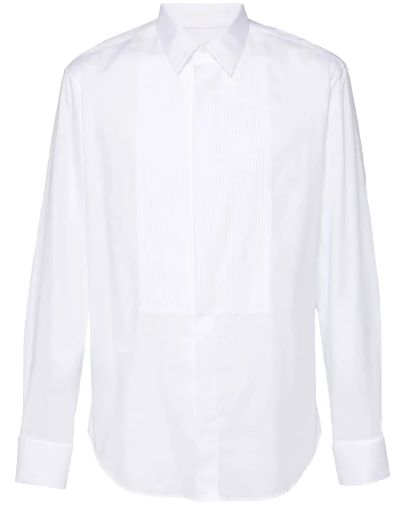 Giorgio Armani Hemd mit Falten - Weiß Weiß