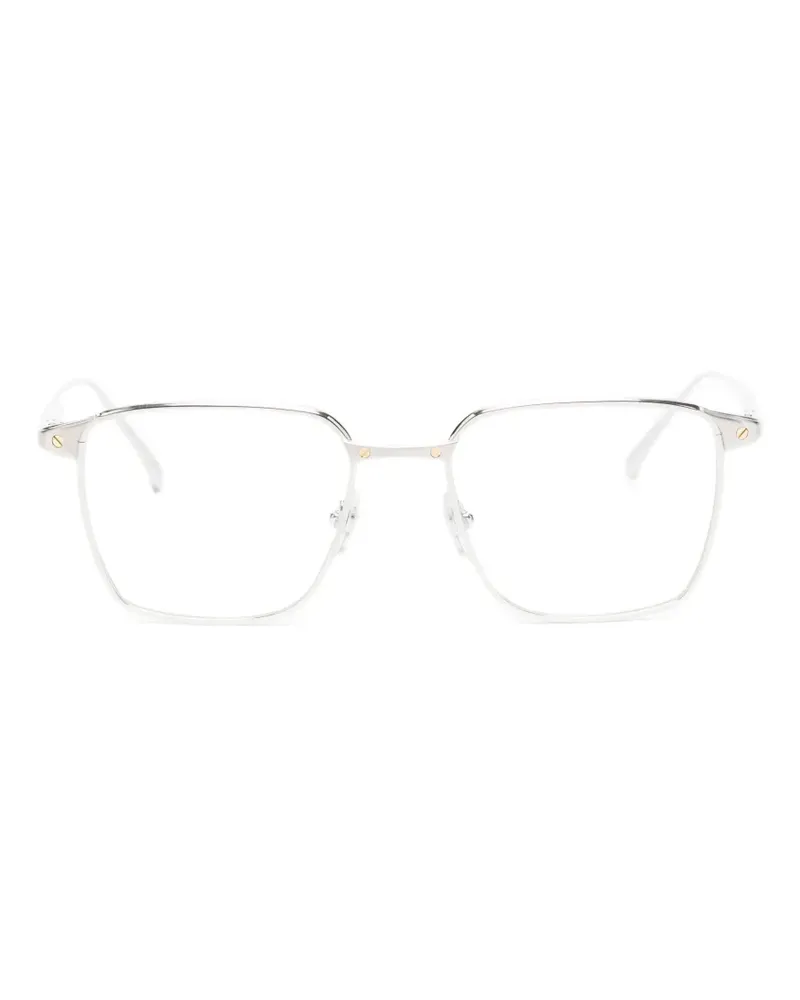 Cartier Brille mit eckigem Gestell - Silber Silber