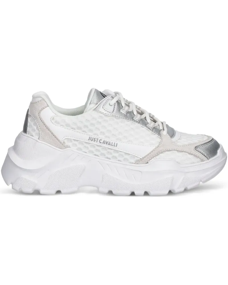 Just Cavalli Sneakers mit Logo-Print - Weiß Weiß