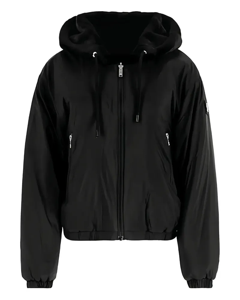 Moose Knuckles hooded zip-front bomber jacket - Schwarz Schwarz
