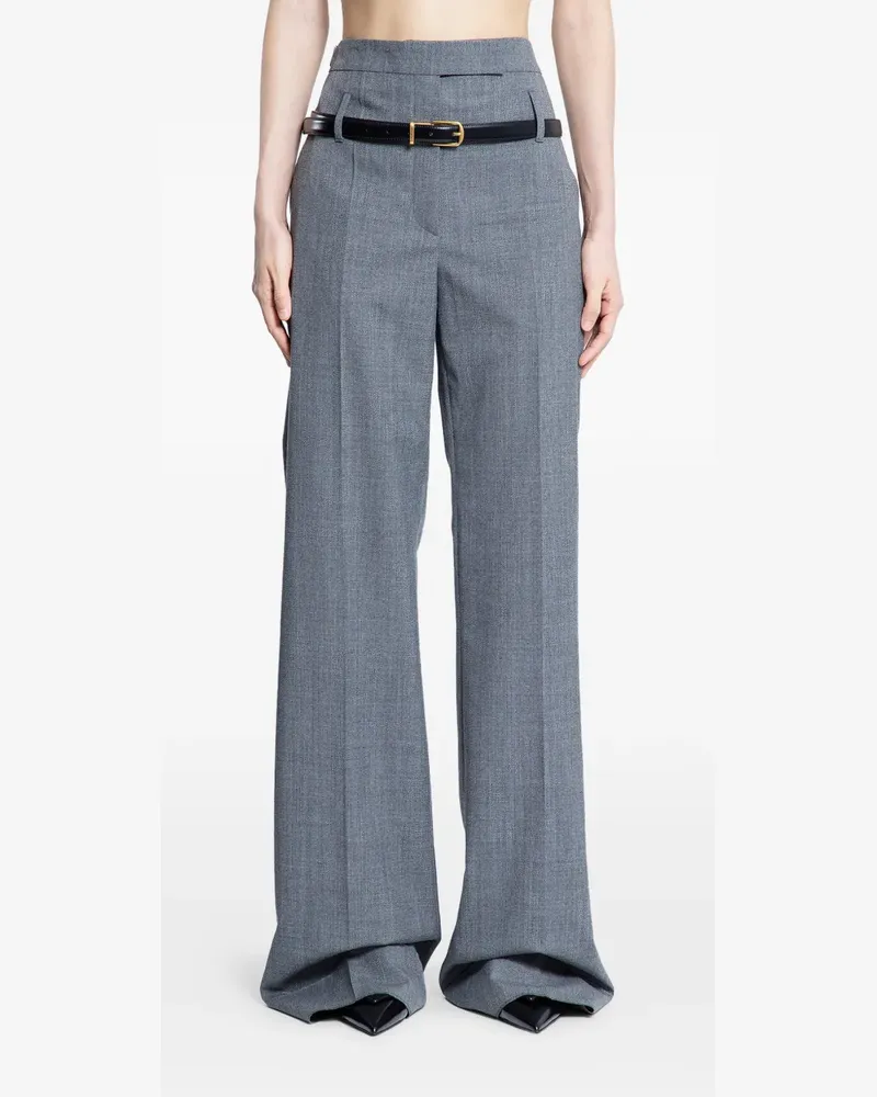 Prada belted tailored trousers - Grau Grau