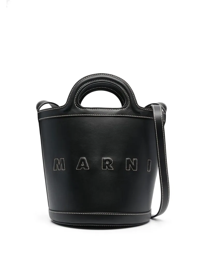 Marni Kleine Tropicalia Beuteltasche - Schwarz Schwarz
