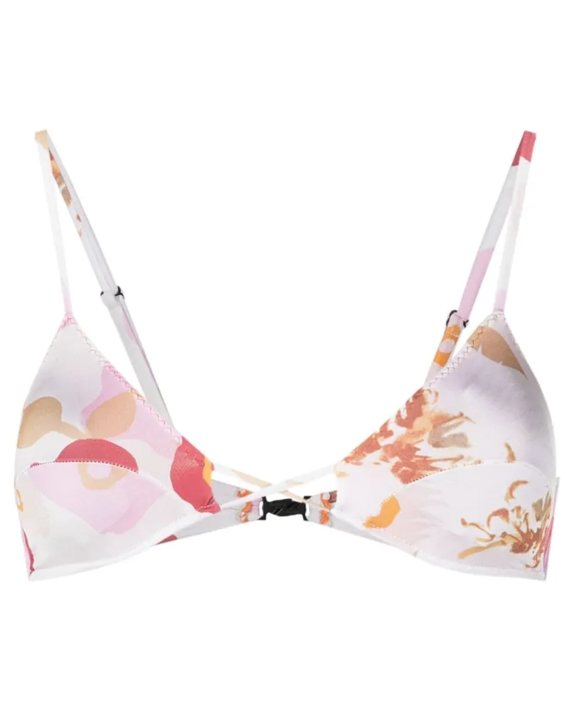 Clube Bossa Apfel Bikinioberteil mit Blumen-Print - Nude Nude