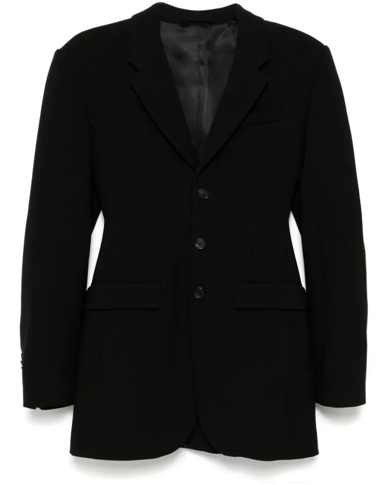 WARDROBE.NYC Langer Blazer - Schwarz Schwarz