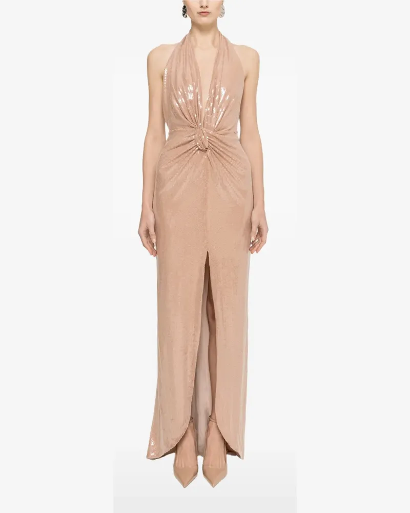NISSA Rückenfreies Maxikleid - Nude Nude