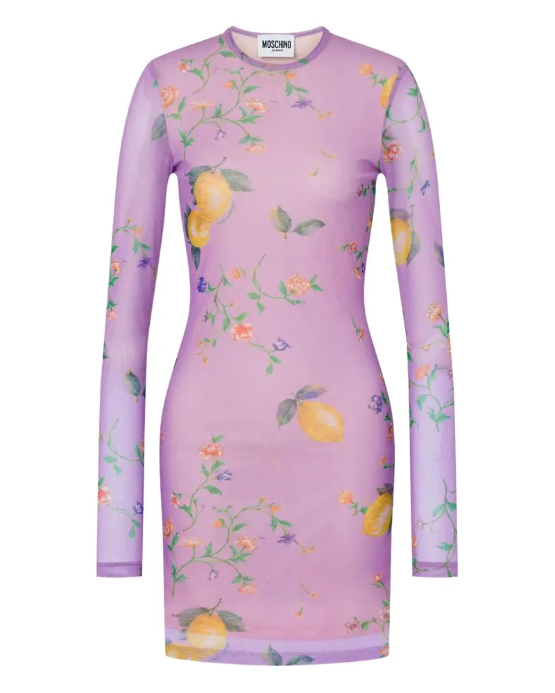 Moschino Kleid mit Print - Violett Violett