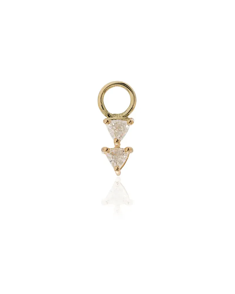 Lizzie Mandler 18kt Gold-Ohrringanhänger mit Diamanten Gold