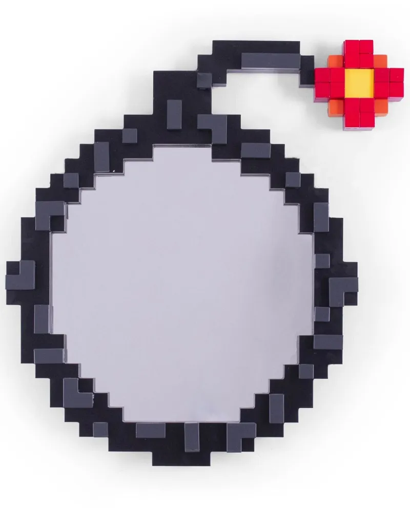 Seletti Pixel Wandspiegel - Grau Grau