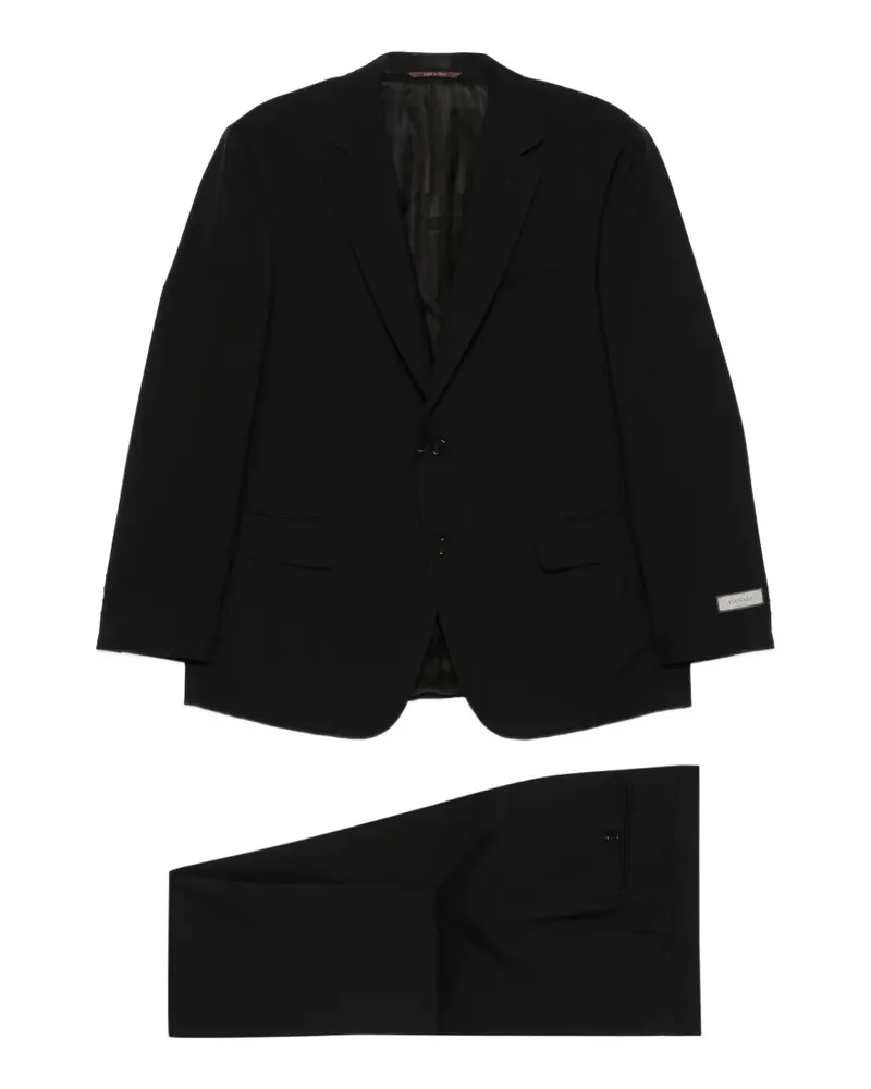 Canali Einreihiger Anzug - Schwarz Schwarz