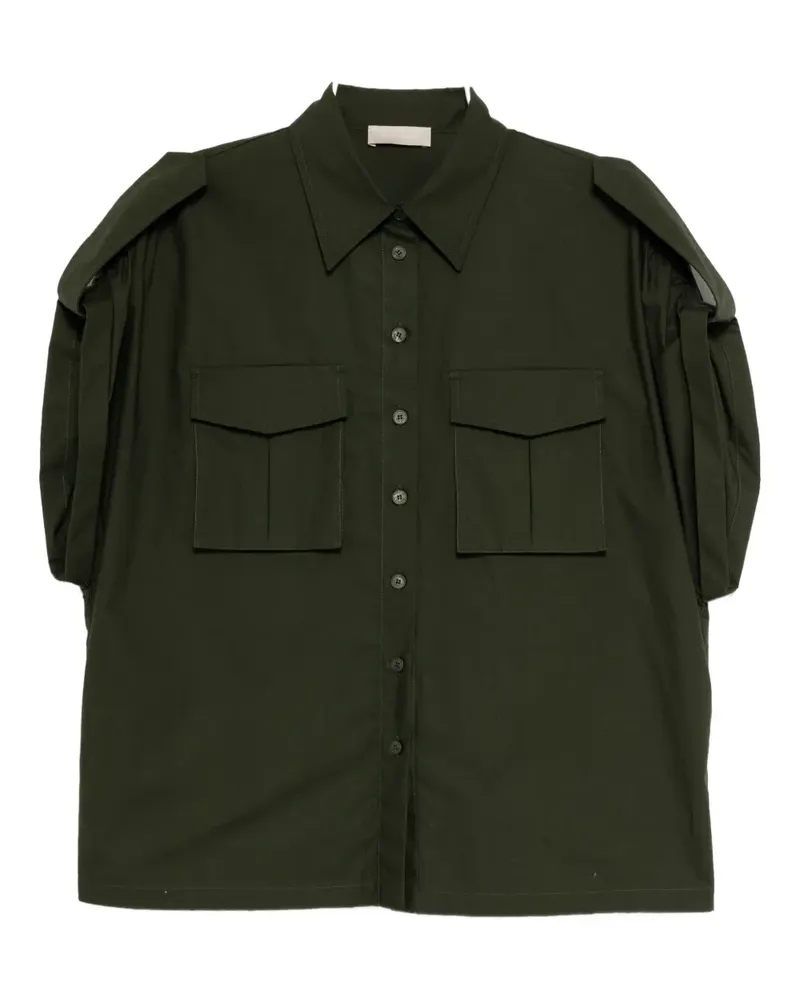 Elie Saab Popeline-Hemd - Grün Grün