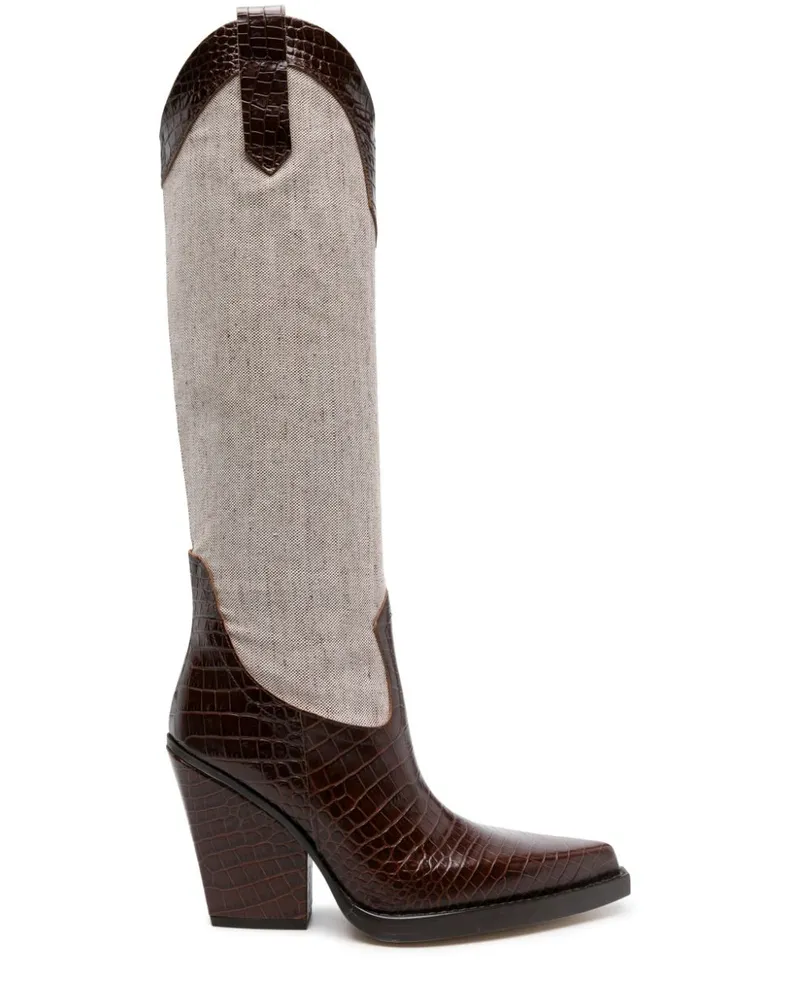 Paris Texas El Dorado Stiefel 100mm - Braun Braun