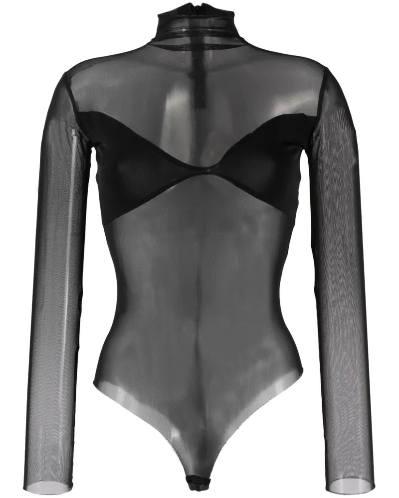 ATU Body Couture Transparenter Body - Schwarz Schwarz