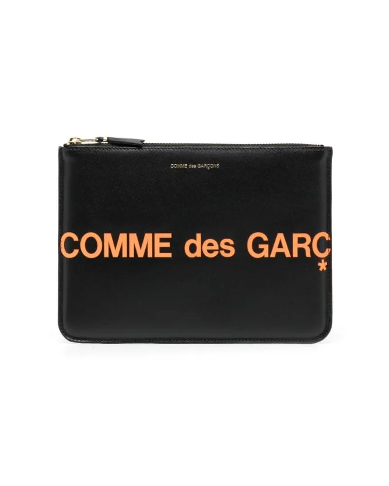 Comme des Garçons Portemonnaie mit Logo-Print - Schwarz Schwarz
