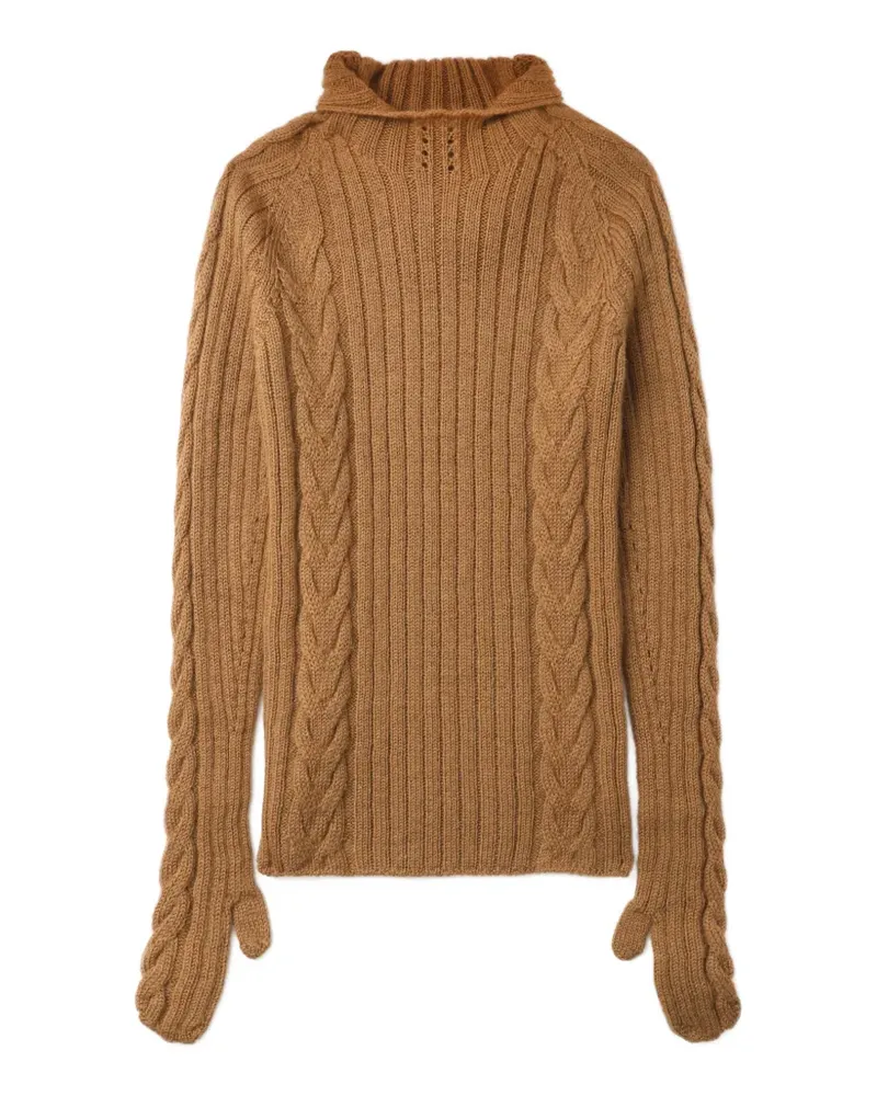 Junya Watanabe Pullover mit Zopfmuster - Nude Nude