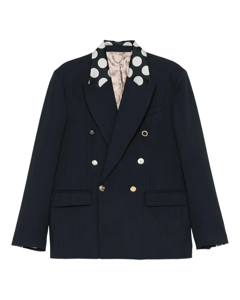 Charles Jeffrey Loverboy Edinburgh Blazer mit Nadelstreifen - Blau Blau