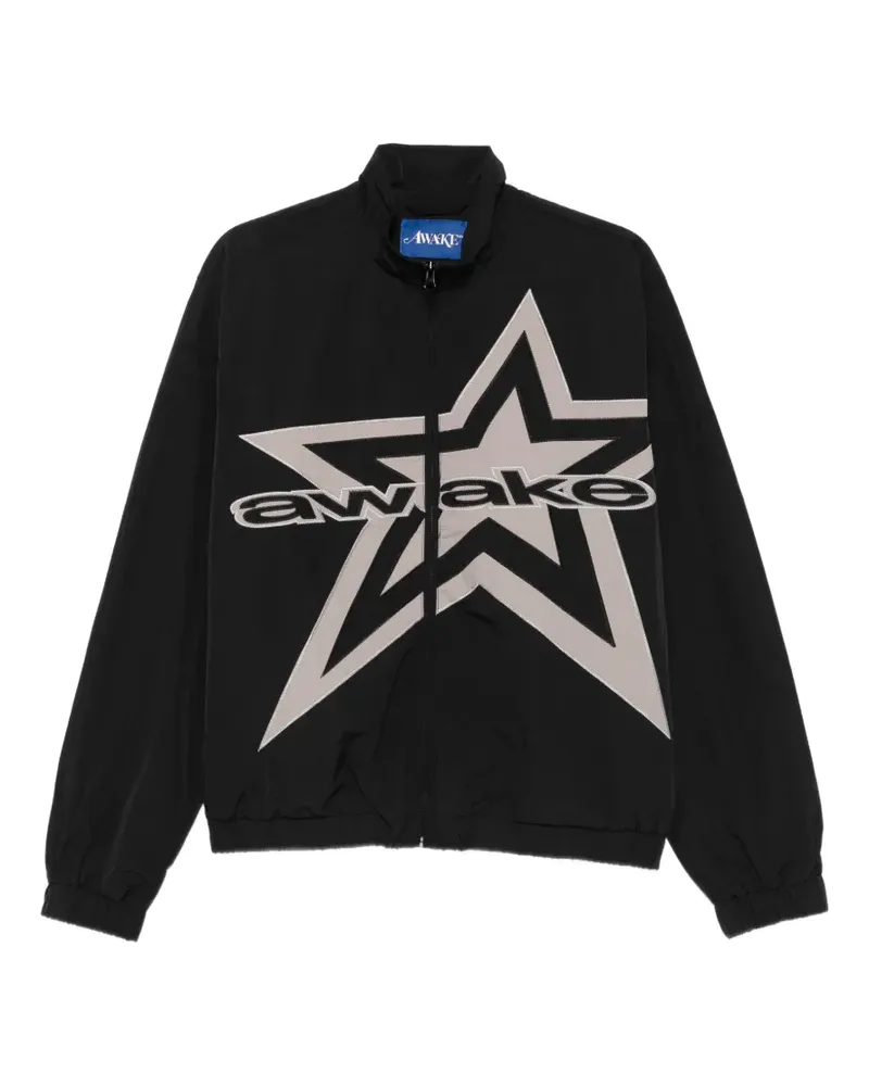 AWAKE NY Bomberjacke mit Sternen-Print - Schwarz Schwarz