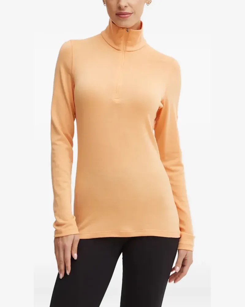 Icebreaker zip turtleneck performance top - Orange Orange