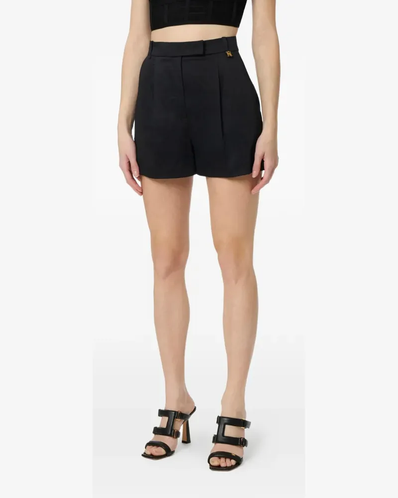 Elisabetta Franchi Shorts mit Logo - Schwarz Schwarz