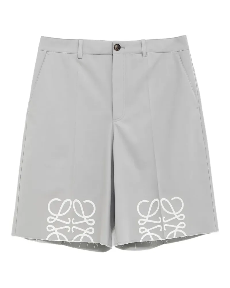 Loewe Shorts mit Anagram-Print - Grau Grau