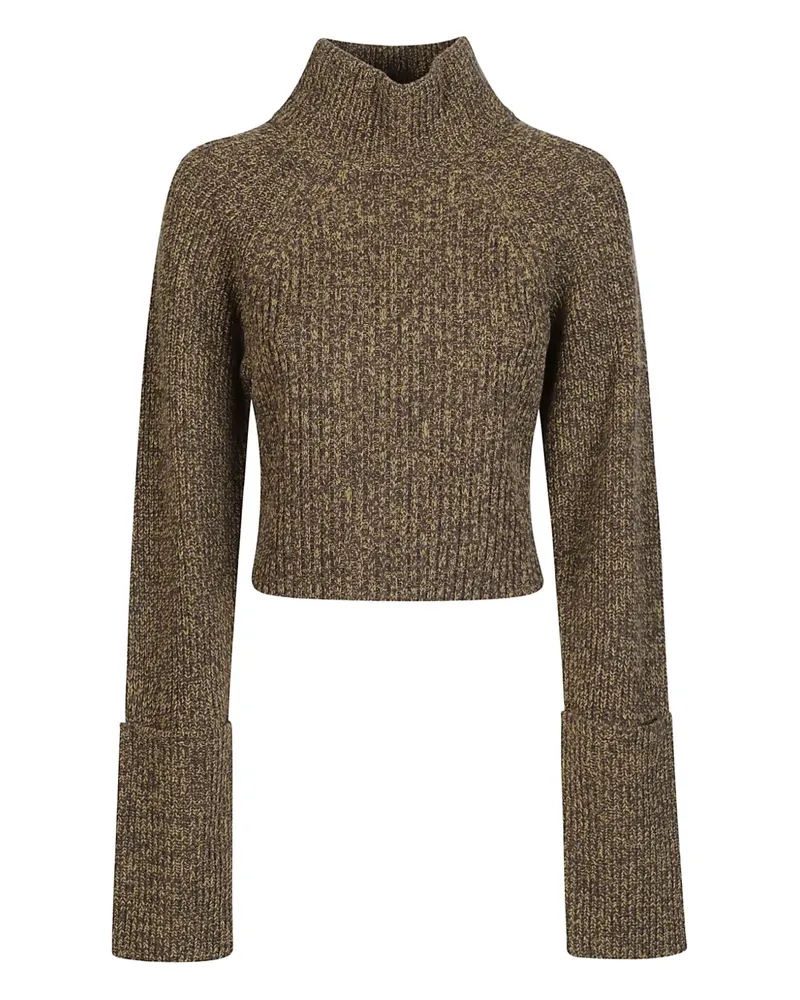 IRO Gerippter Pullover mit Stehkragen - Braun Braun