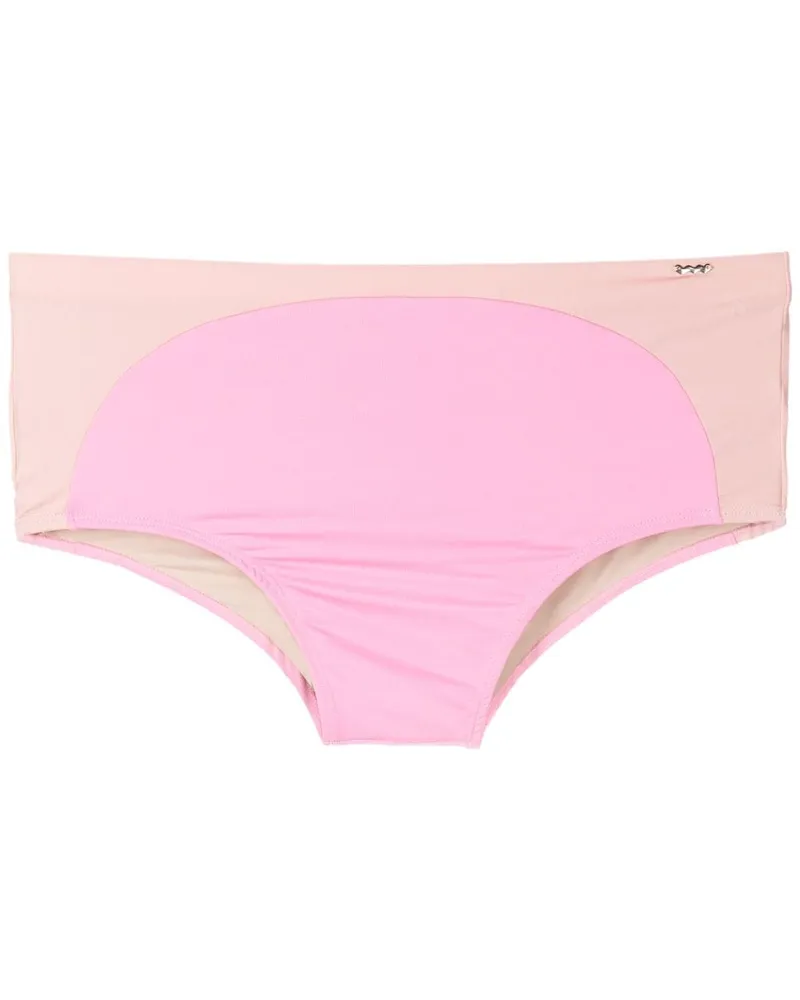 Amir Slama Badehose mit Kontrasteinsatz - Rosa Rosa