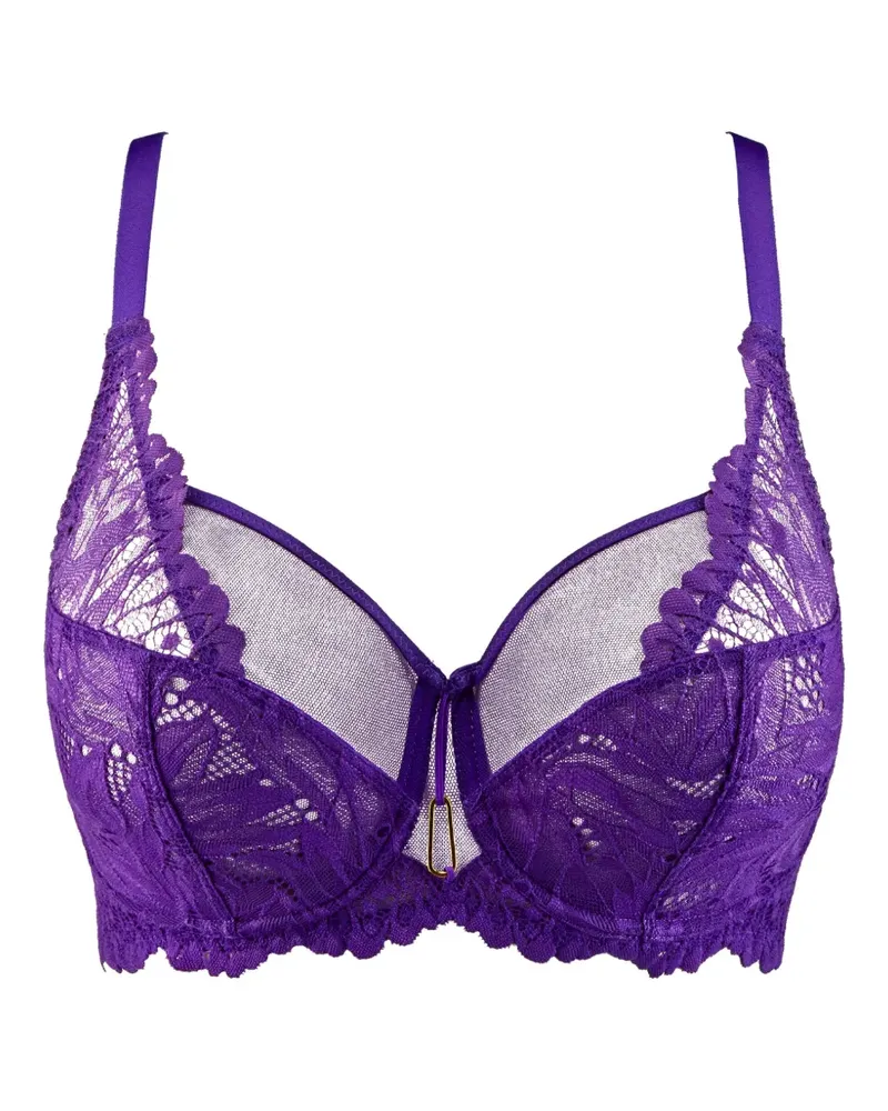 Aubade Flowermania BH mit Blumenspitze - Violett Violett