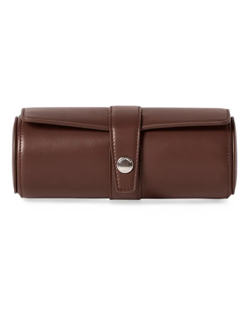 Brunello Cucinelli Uhrenetui aus glattem Kalbsleder - Braun Braun