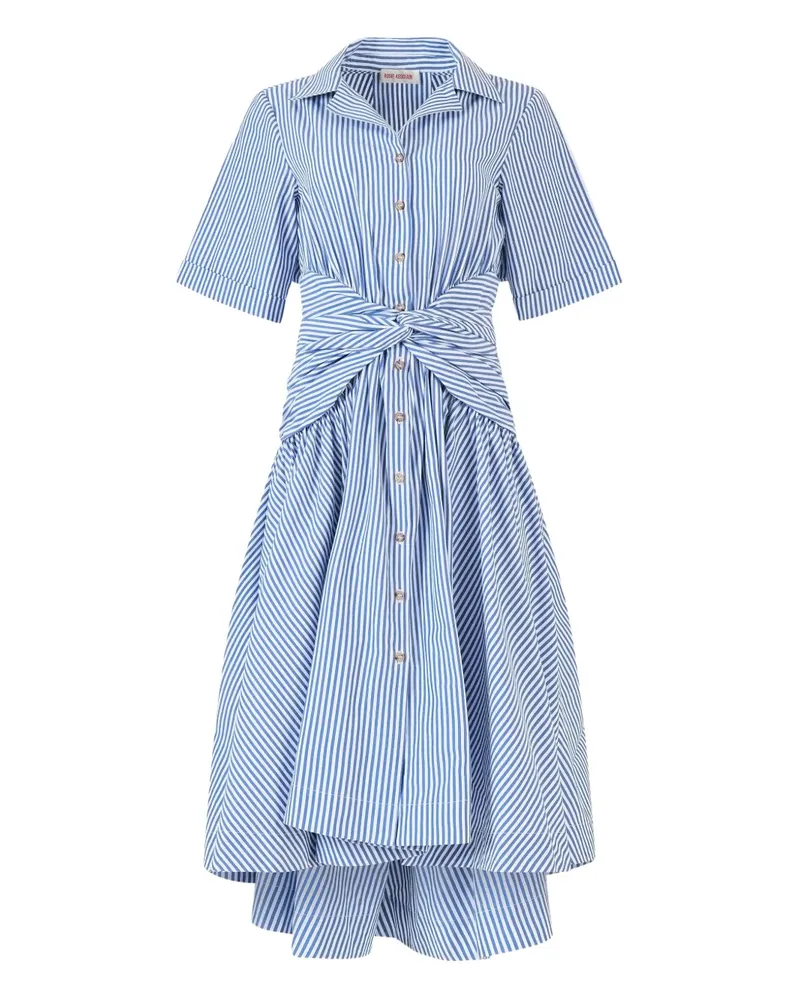 Rosie Assoulin Gestreiftes Midikleid - Blau Blau