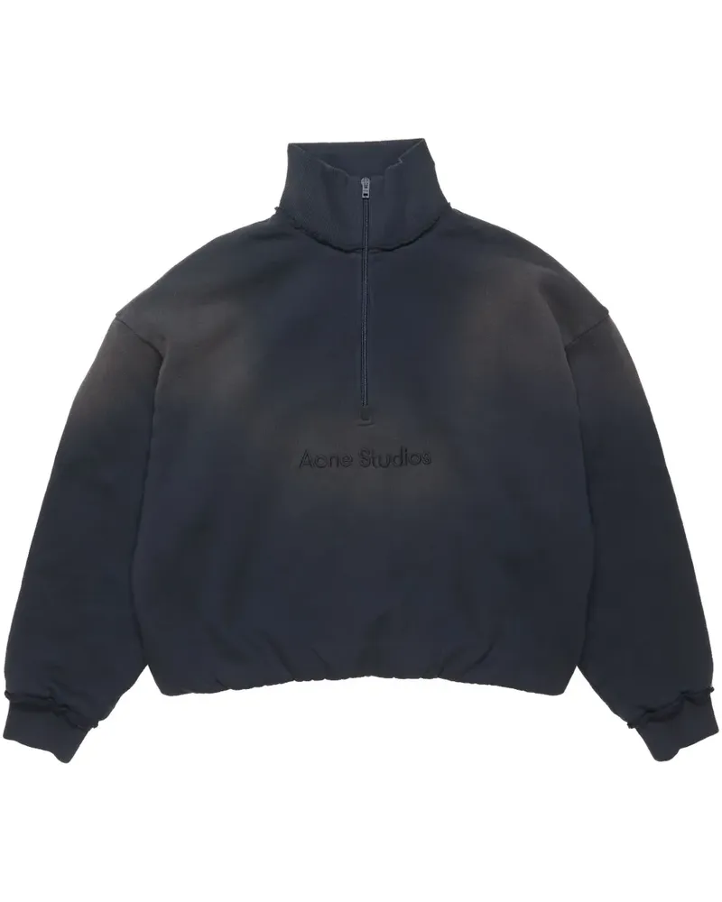 Acne Studios Sweatshirt mit Logo-Stickerei - Blau Blau