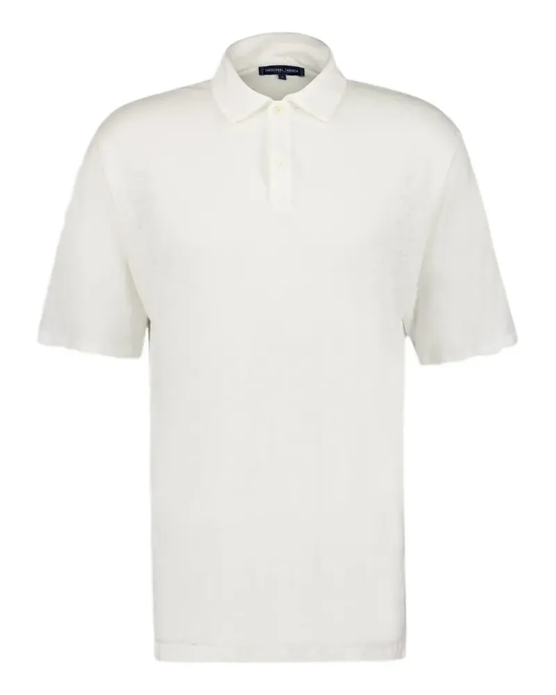 Frescobol Carioca Geknöpftes Mello Leinen-Poloshirt - Weiß Weiß
