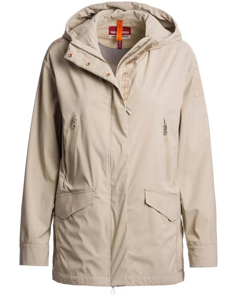 Parajumpers Jacke mit Logo-Patch - Nude Nude