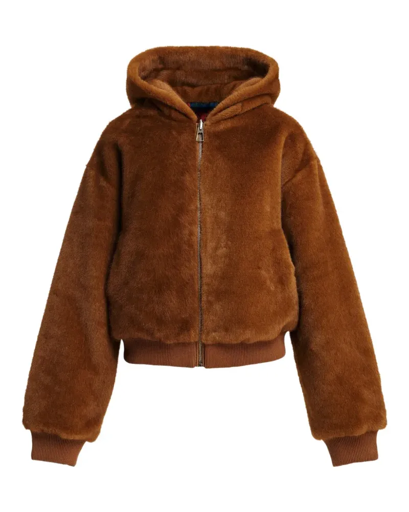 Essentiel Wendbare Kico Jacke aus Faux Fur - Braun Braun