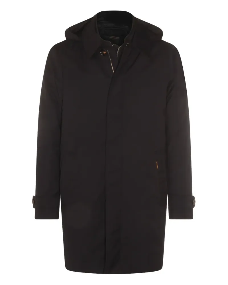 MOORER hooded pocket coat - Blau Blau