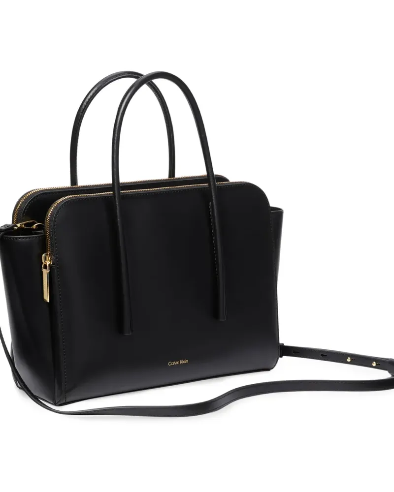 Calvin Klein Schultertasche mit Logo-Print - Schwarz Schwarz