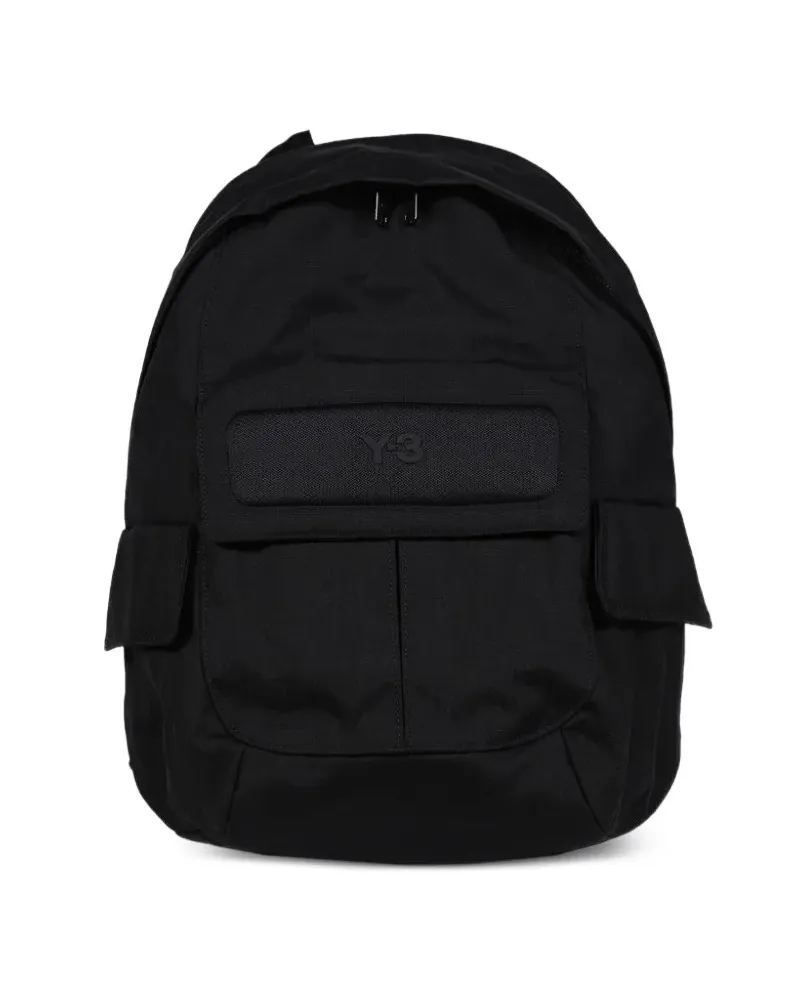 Y-3 Rucksack mit mehreren Taschen und Logo-Patch - Schwarz Schwarz