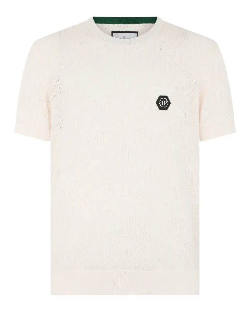Philipp Plein T-Shirt mit Monogramm - Nude Nude