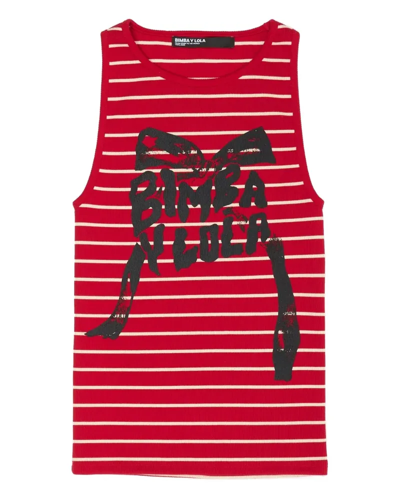 BIMBA Y LOLA Gestreiftes Oberteil - Rot Rot
