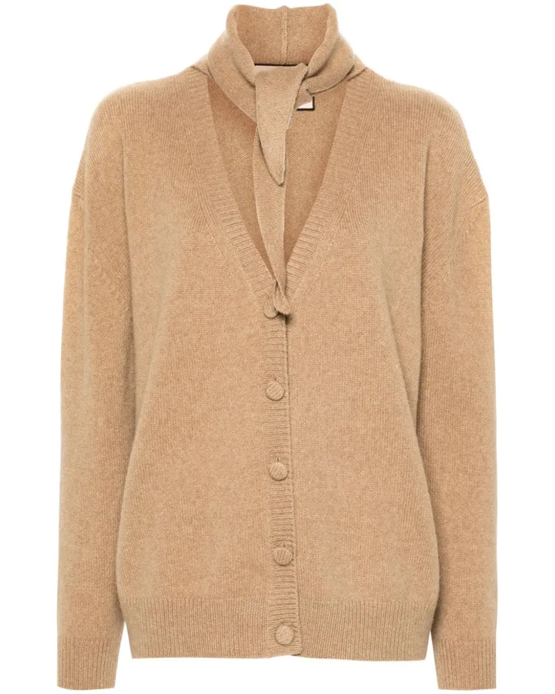 PLAN C Gerippter Cardigan - Braun Braun